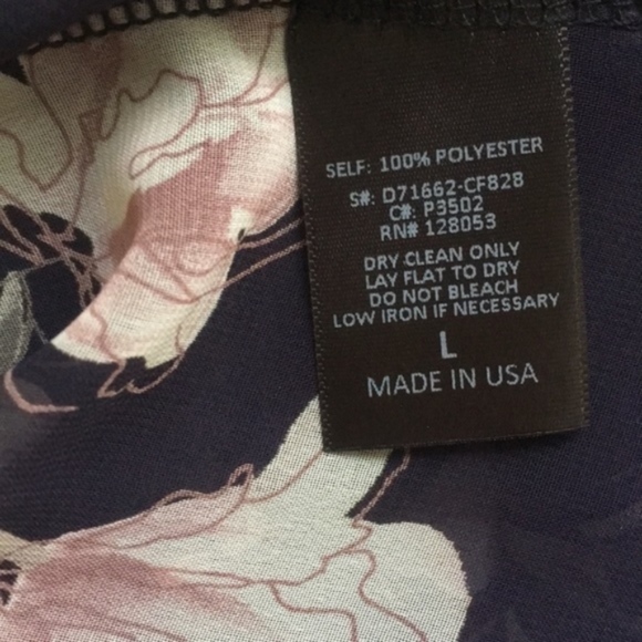 NWT chiffon pink floral off-shoulder top    - Picture 7 of 7